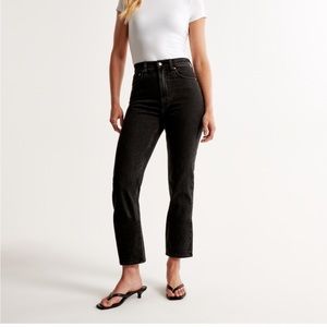 Abercrombie Ultra High Rise Ankle Straight